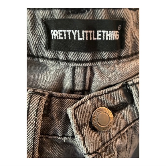 Grey High Rise Mom Jeans - Picture 3 of 3